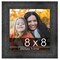 Square Contemporary Black Picture Frame - UV Acrylic, Foam Board Backing, Hanging Hardware